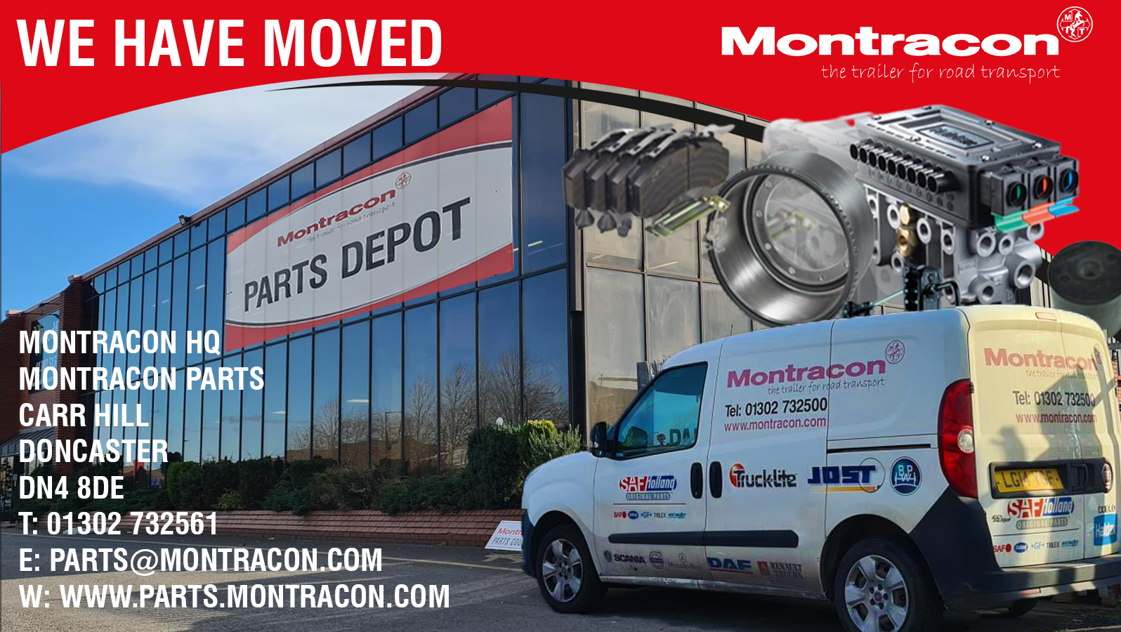 Montracon Parts Have Moved
